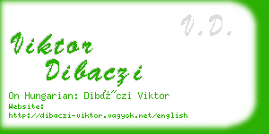 viktor dibaczi business card